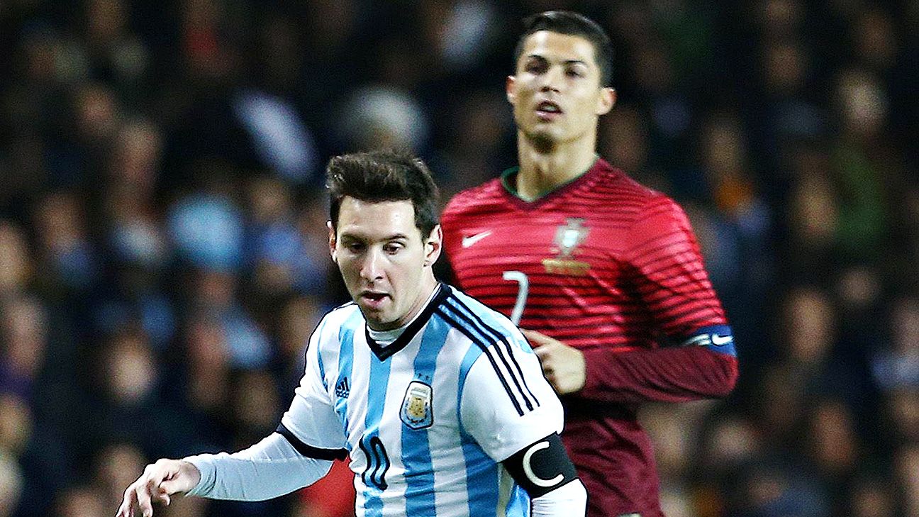 Cristiano Ronaldo And Lionel Messi Face Off In Portugals 1 0 Win Over Argentina Espn Fc 