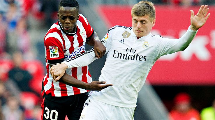 The speed and pressure showcased by Inaki Williams and the Athletic attack proved difficult to counter for the exhausted Toni Kroos.