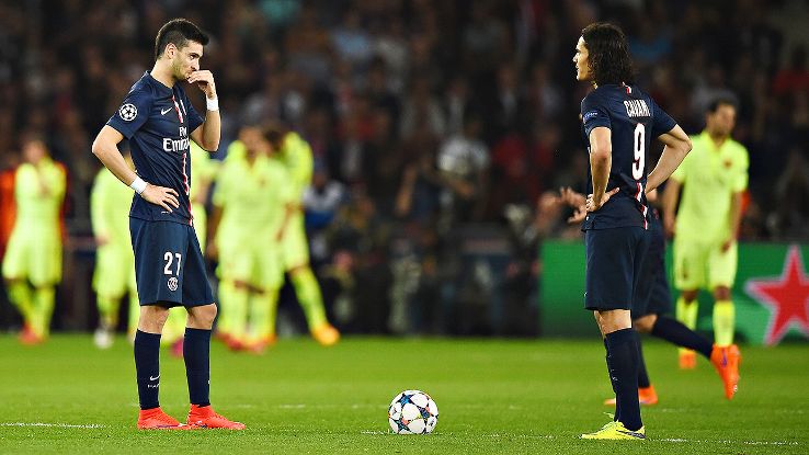 PSG's hopes of reaching a first Champions League semifinal in 20 years now look a slim possibility.