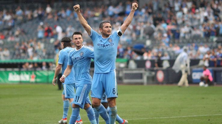 New York City FC midfielder Frank Lampard