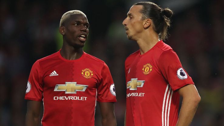 Paul Pogba and Zlatan Ibrahimovic