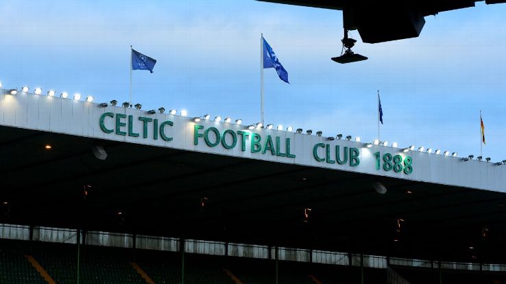 A general view of the Celtic Park stadium.