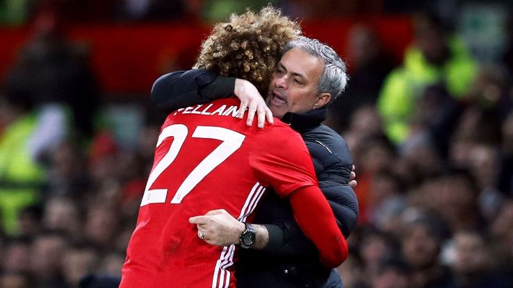 Jose Mourinho is a fan of Marouane Fellaini but the Belgian has yet to sign a new contract at the club.