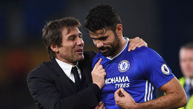 Antonio Conte and Diego Costa