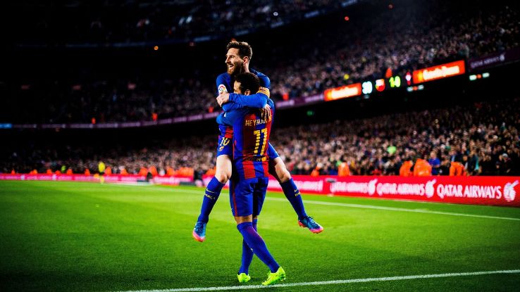 Lionel Messi was in peak form as Barcelona won easily.