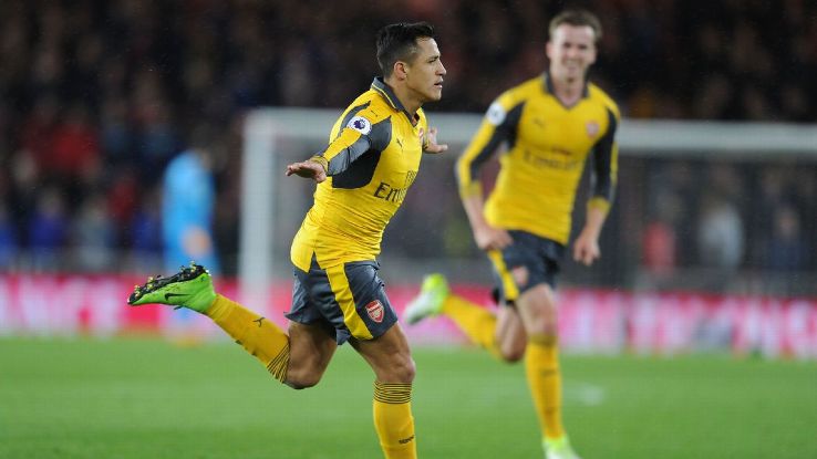 Alexis Sanchez scored the opener for Arsenal.