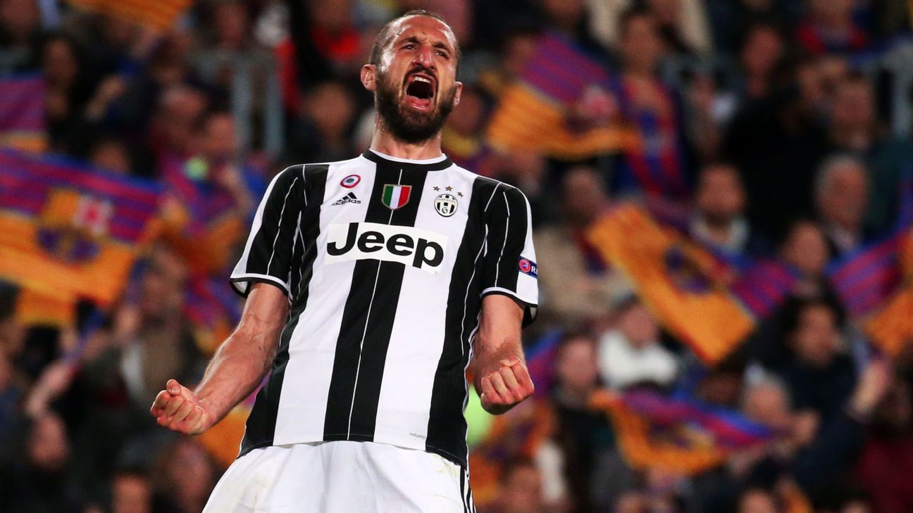 Afbeeldingsresultaat voor barcellona juventus 0-0 chiellini