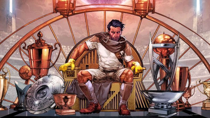 Gigi Buffon as Thanos (Illustrations by Jay Anacleto & Skan, color by Romulo Fajard)