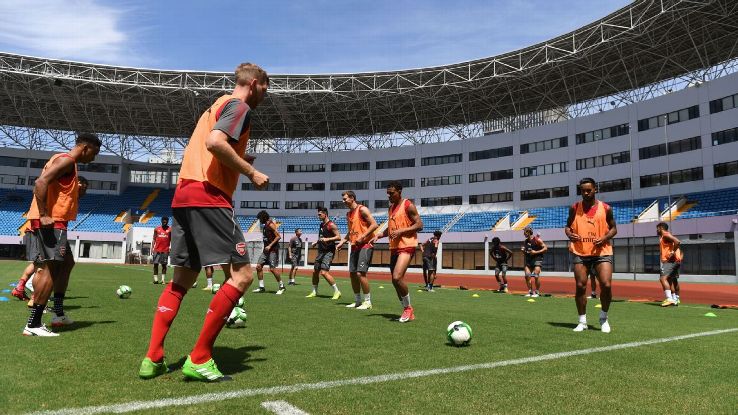 Arsenal training China