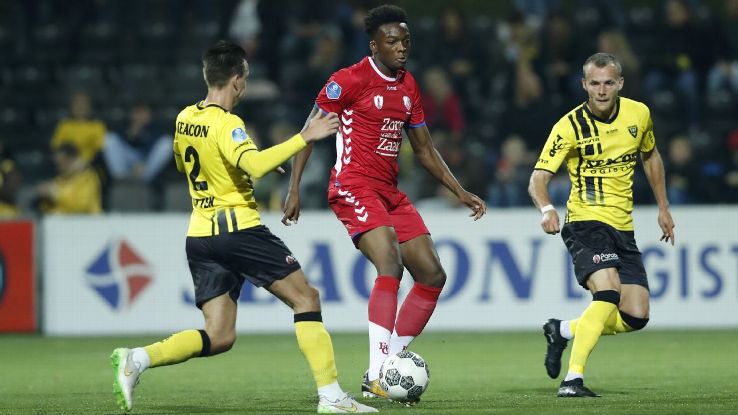 Matty Willock in action for Utrecht.