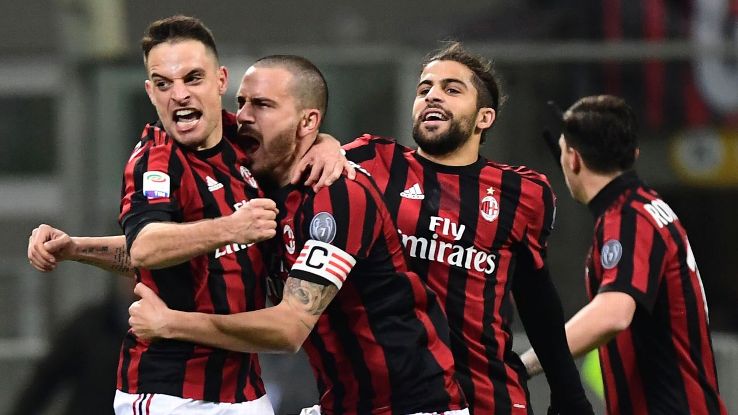 AC Milan celebrate