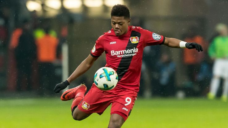 Bayer Leverkusen's Leon Bailey