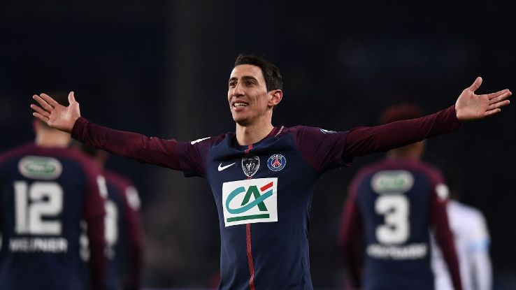 Paris Saint-Germain's Angel Di Maria