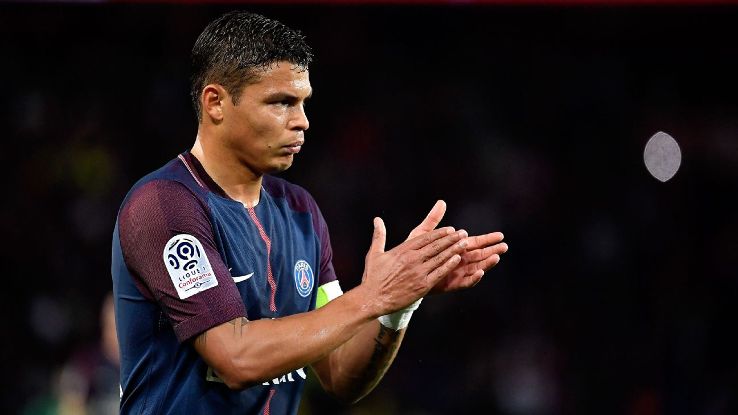 Paris Saint-Germain's Thiago Silva