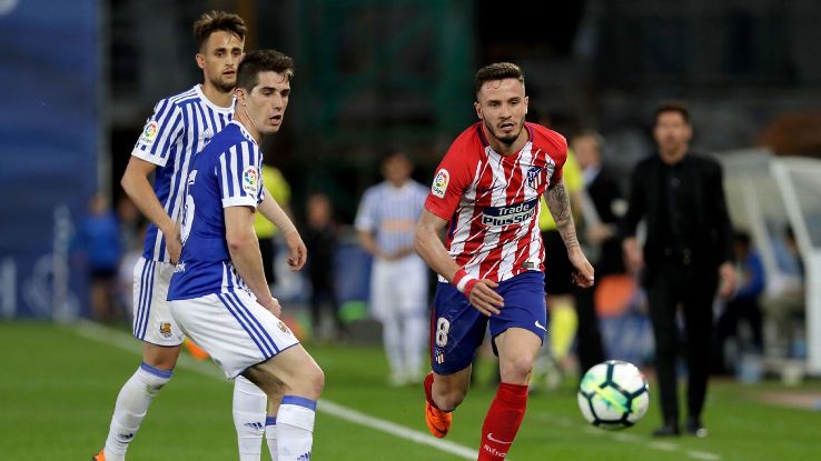 Saul Niguez looked like a player who needs a bit of a rest at the moment.