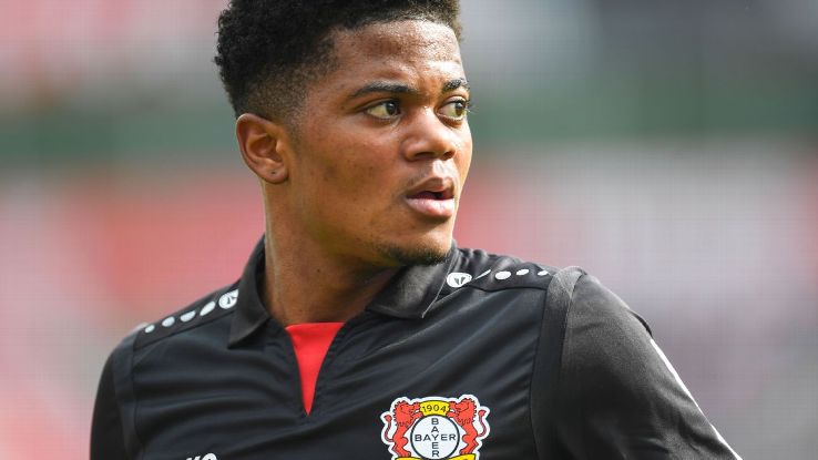 Bayer Leverkusen's Leon Bailey