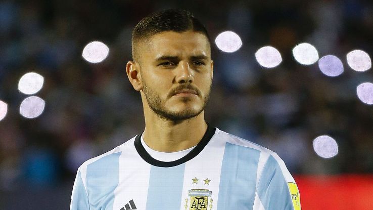 Argentina and Inter Milan striker Mauro Icardi 