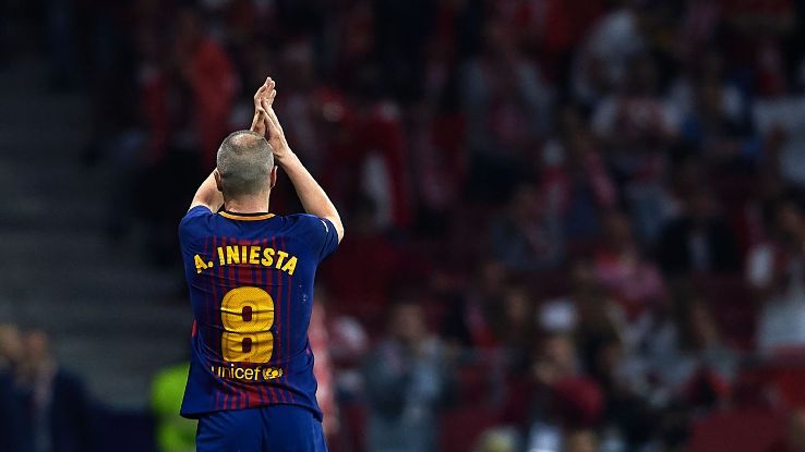 Andres Iniesta has spent his entire career at Barcelona but will leave at the end of this season.