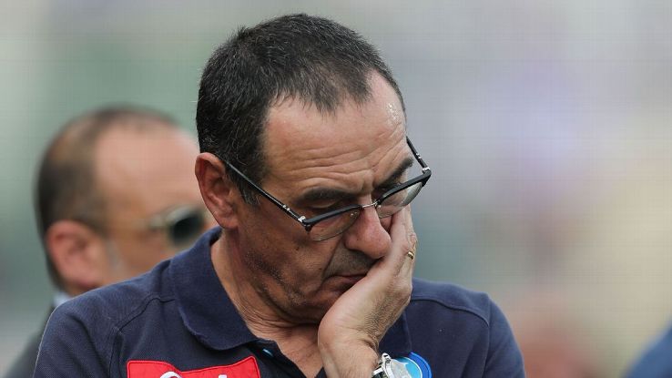 Napoli coach Maurizio Sarri