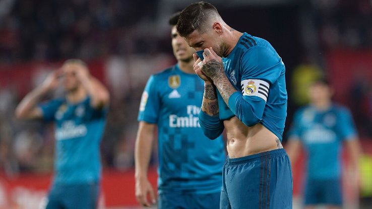 Sergio Ramos had a nightmare vs. Sevilla, scoring an own goal and missing a penalty.