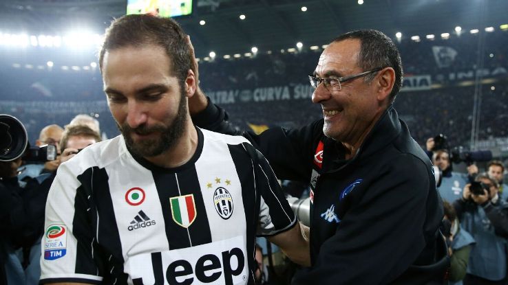 Gonzalo Higuain & Maurizio Sarri