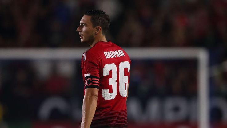 Manchester United's Matteo Darmian