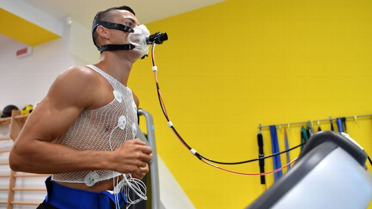 Cristiano Ronaldo undergoes medical tests on his first day of preseason at Juventus.