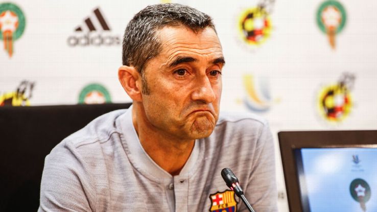 Ernesto Valverde tasted defeat last year vs. Real Madrid in his first Super Cup as Barcelona manager. 