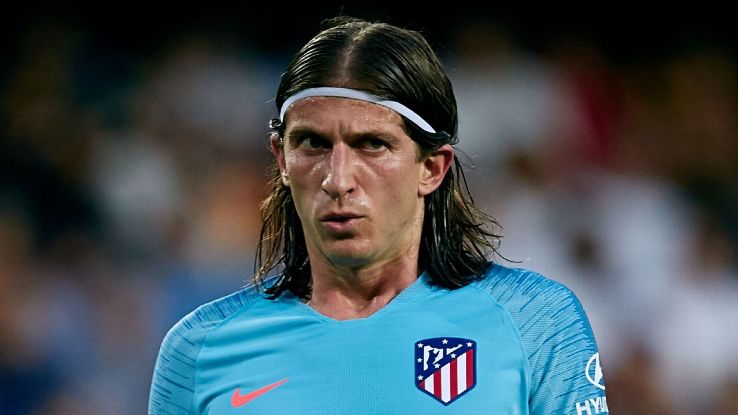 Atletico Madrid's Filipe Luis during the La Liga match against Valencia.