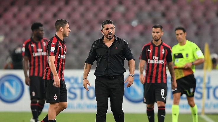 Gennaro Gattuso and Milan have no time to lick their wounds after squandering a 2-0 lead at Napoli.