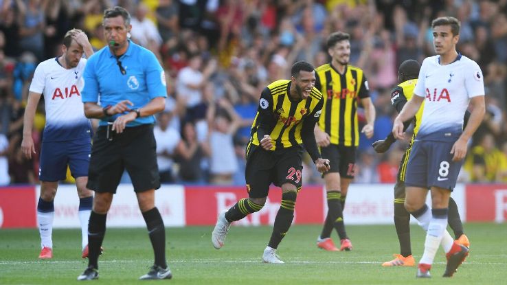 Watford showed impressive resolve to come back from 1-0 down to defeat Tottenham at home.