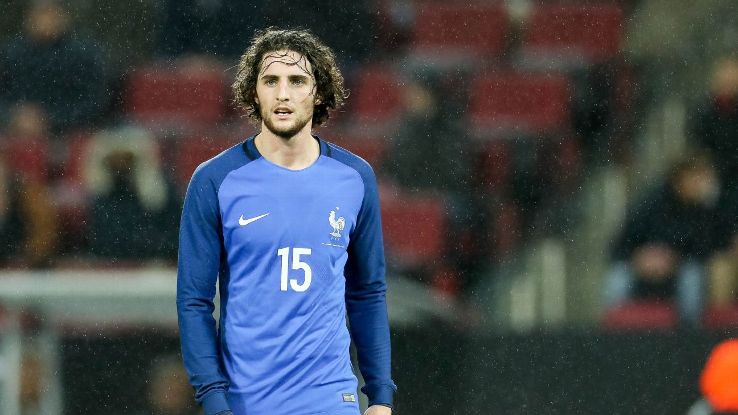 Adrien Rabiot of France looks on during the International friendly match between Germany and France in November 2017.