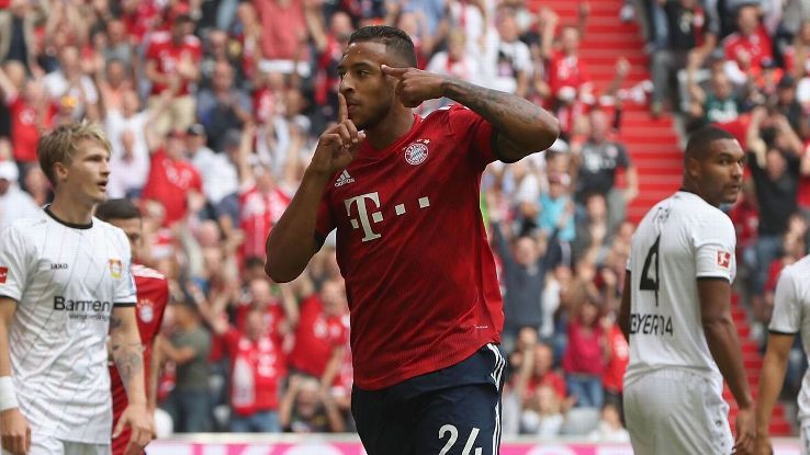 Corentin Tolisso scored Bayern's opener but an unfortunate knee injury likely will end his season.
