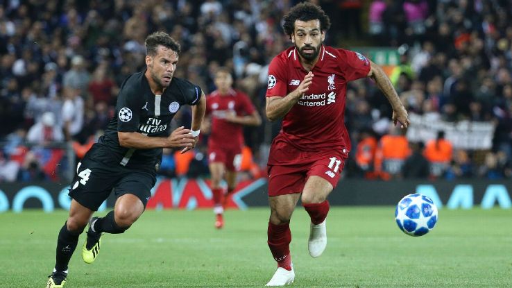 Salah, right, has seemed a little off the pace since even before the World Cup.