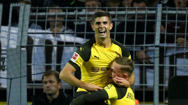 With his assist against Nuremberg, Christian Pulisic has now scored or assisted a goal in three straight matches for Dortmund.