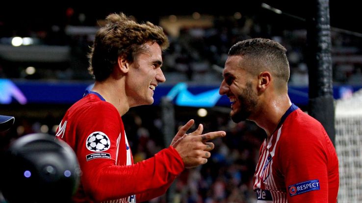 Antoine Griezmann was the star man against Club Brugge, scoring two goals as Atletico won 3-1.