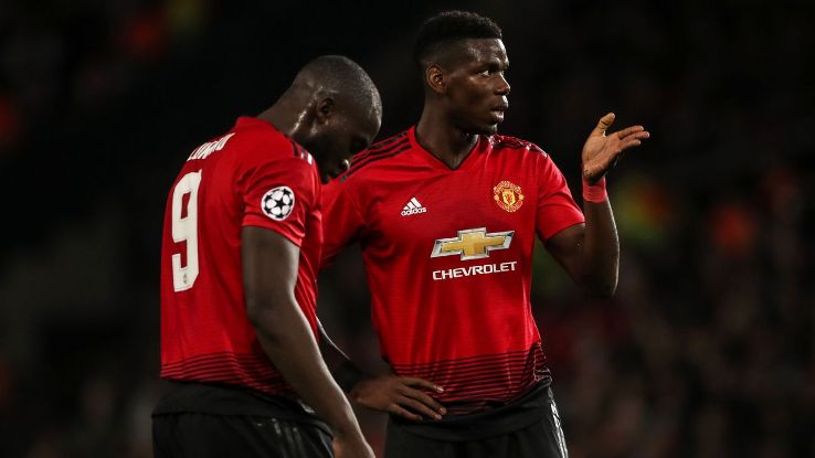 Scholes believes Man United can and should be getting more out of Lukaku, left, and Pogba.