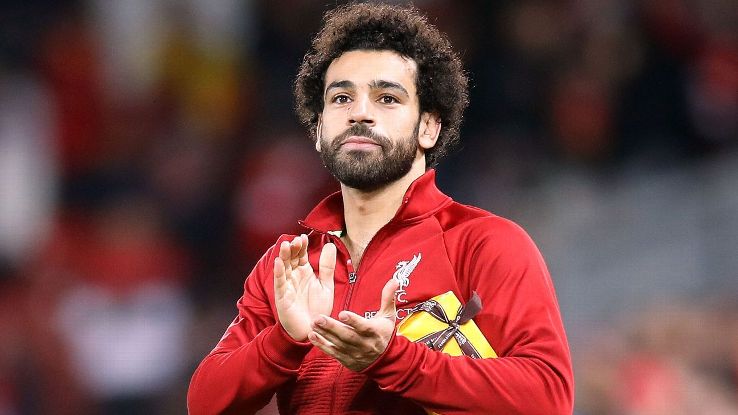 Mohamed Salah received a present from a fan at Anfield after Liverpool's win over Red Star Belgrade