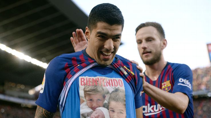 Luis Suarez had a special message for newborn son Lauti after scoring against Real Madrid.