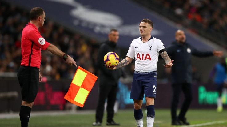 Kieran Trippier was given the runaround by England teammate Raheem Sterling at Wembley.