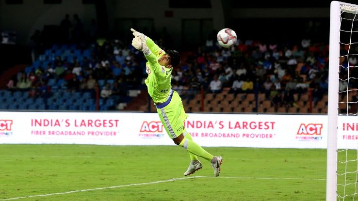 Bengaluru's Gurpreet Singh Sandhu.