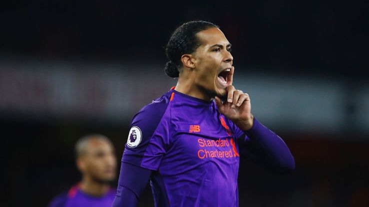 Virgil van Dijk delivered one of his best all-round performances with Liverpool, even adding three shots at goal.