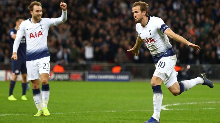 Harry Kane stepped up in Tottenham's greatest time of need, producing two late goals to key a comeback vs. PSV.