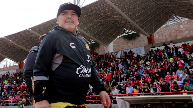 Dorados coach Diego Maradona