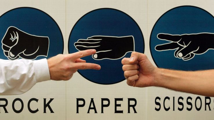 Rock, Paper, Scissors was used instead of the traditional coin toss