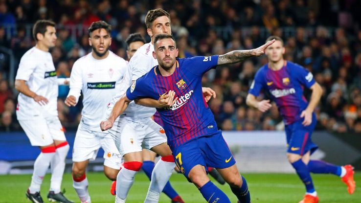 Paco Alcacer during the Copa del Rey match between FC Barcelona v Real Murcia CF