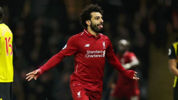 Liverpool's Mohamed Salah scored the opening goal at Watford