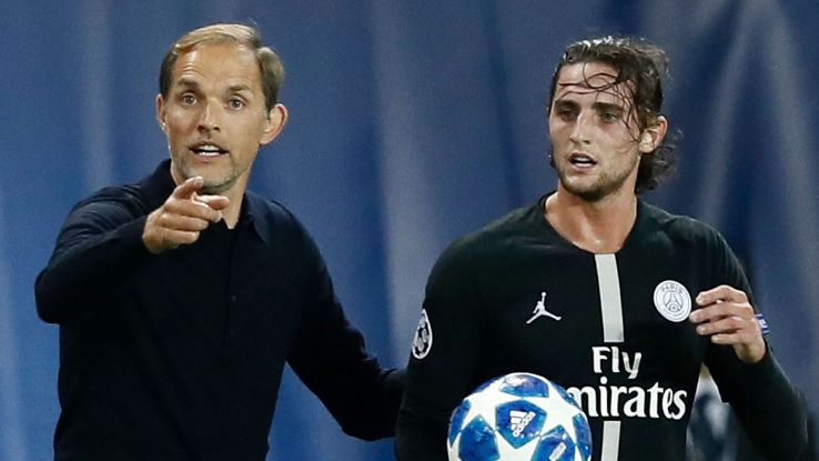 Thomas Tuchel and Adrien Rabiot