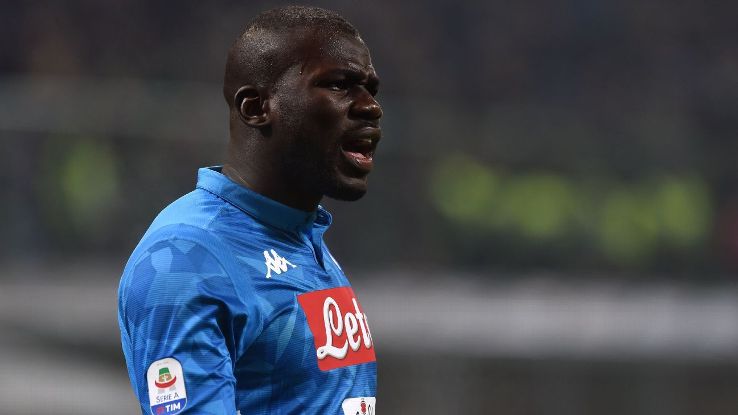 Napoli defender Kalidou Koulibaly was racially abused by Inter Milan fans during his side's 1-0 defeat at San Siro