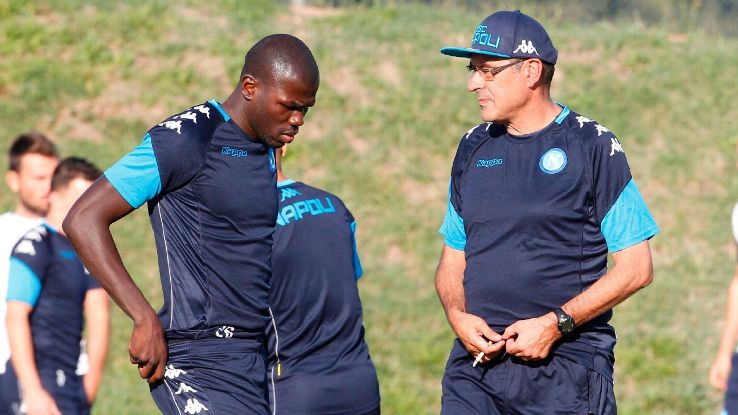 Maurizio Sarri said Kalidou Koulibaly is a 'wonderful man' after the Napoli defender was subjected to monkey chanting from Inter Milan supporters